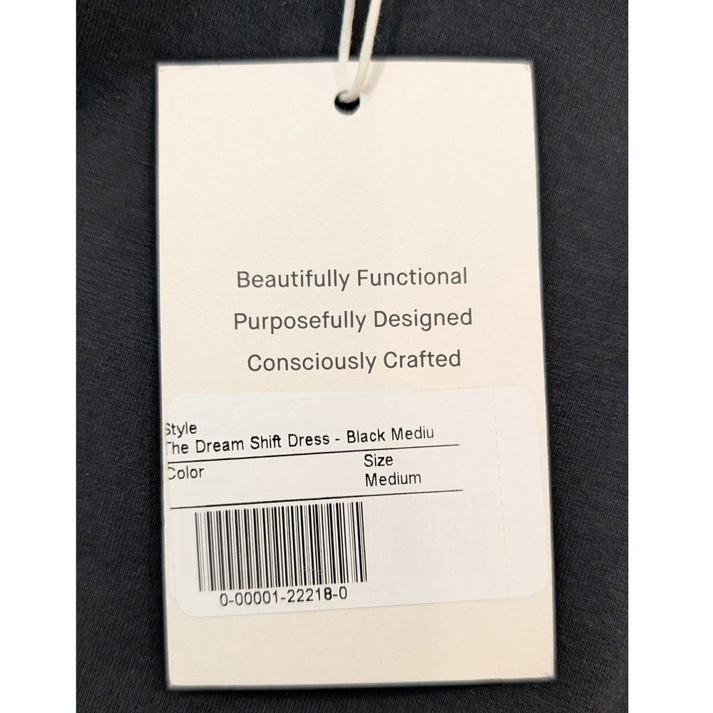 Everlane The Dream Shift Dress Womens Medium Black NEW LBD Quiet Luxury - Picture 7 of 11